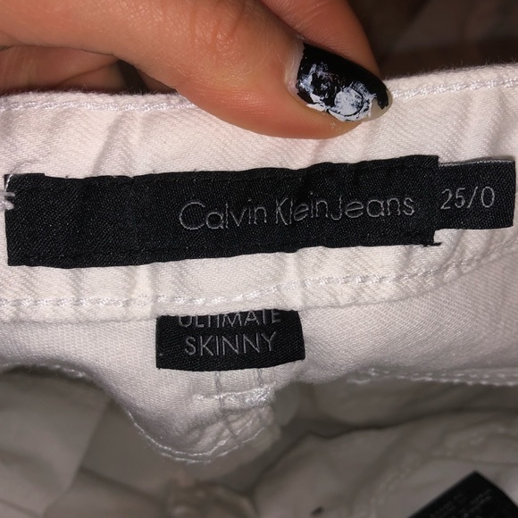 calvin klein white skinny jeans - Picture 2 of 3